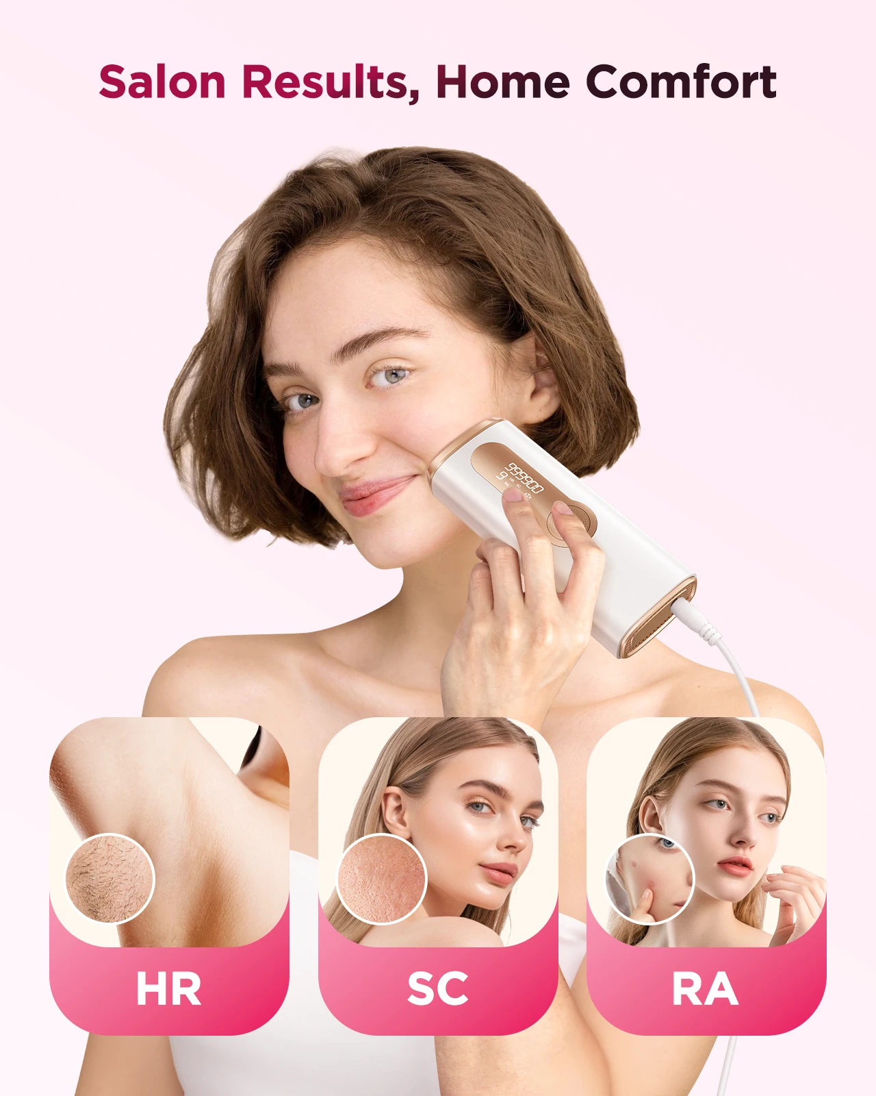 Dispositivo di epilazione laser IPL con raffreddamento a ghiaccio 3 in 1, indolore, fotoepilatore da 16J, trattamento permanente per tutto il corpo a casa per uomo_voghion.com