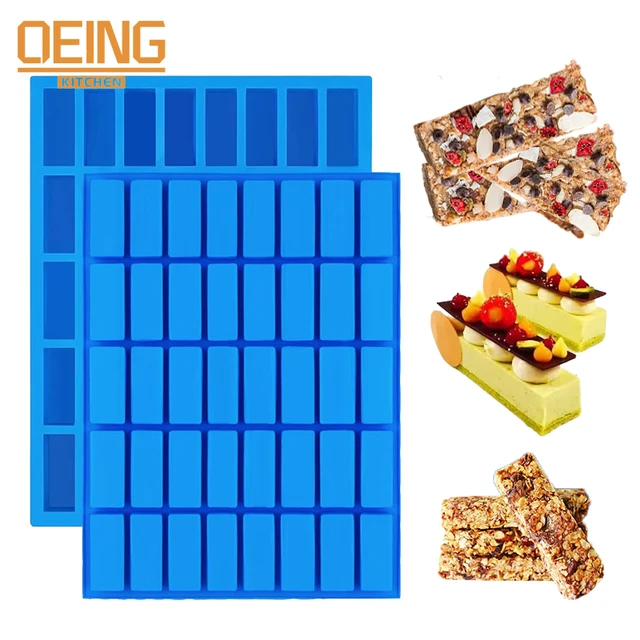 12/8 Cavity Silicone Protein Bars Mold Rectangle Granola Bar Baking Tool  Mould Silicone Mold French Cake Mold Dessert Tool - AliExpress