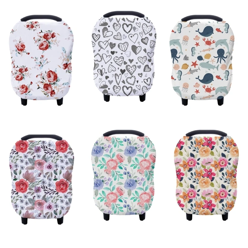 Multifunctional Breastfeeding Towel Privacy Cover Up Baby Wrap Cloth Stroller Cover, Anti Infant Feeding Cloth