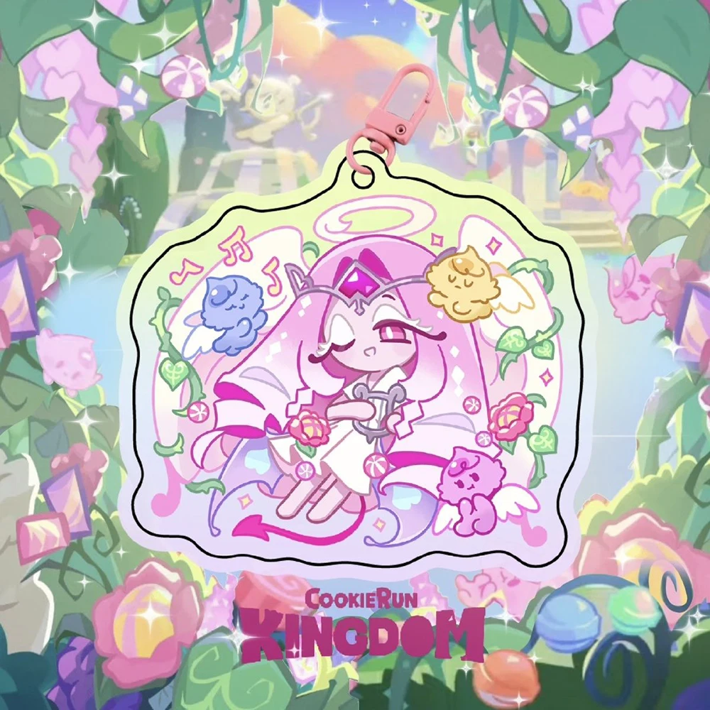 Eternal Sugar Cookie Cosplay Keychain - Acrylic Cartoon Backpack Pendant Keyring Jewelry Decoration