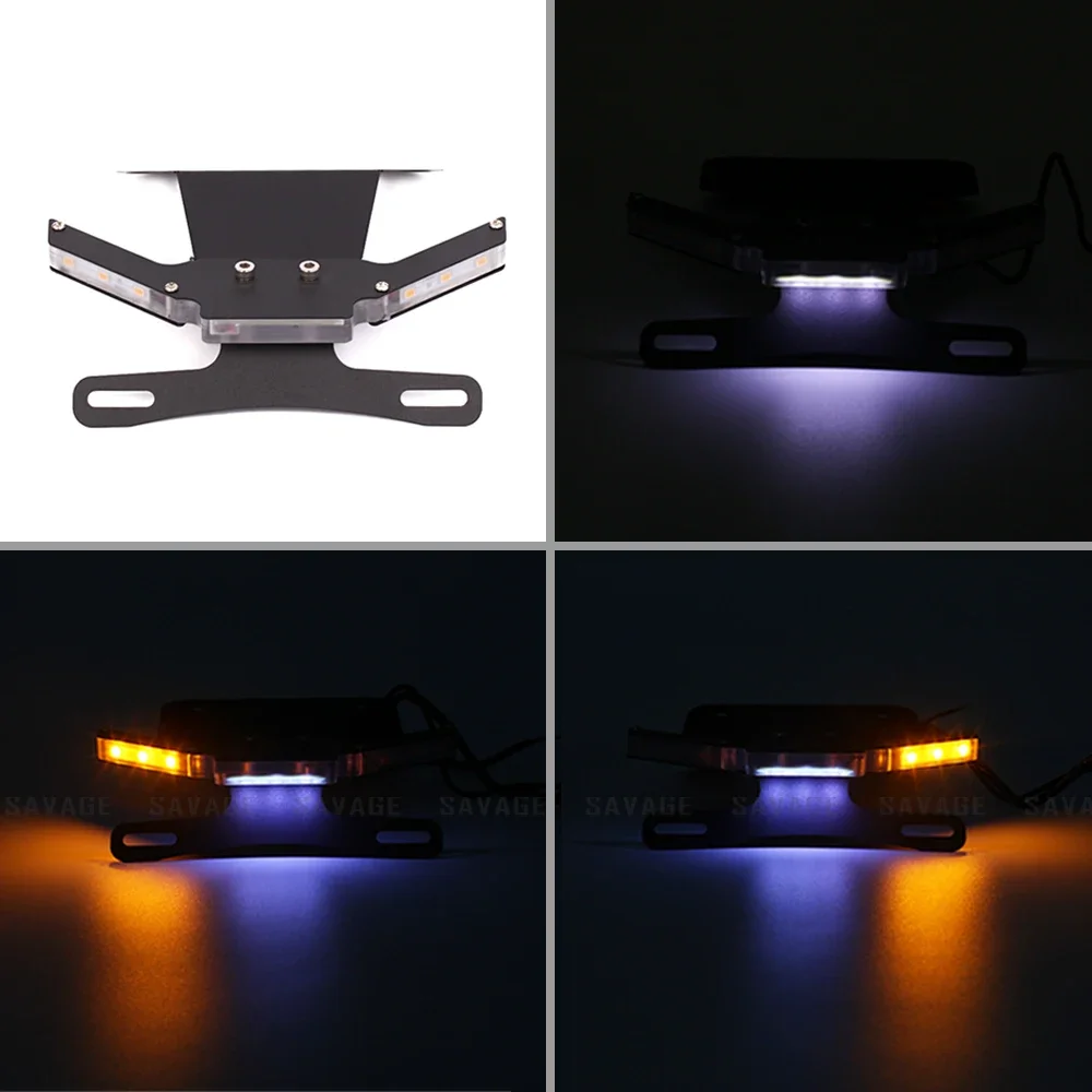 Fender Eliminators For YAMAHA YZF R25 R3 MT25 MT03 2014- Motorcycle Rear License Plate Holder Tail LED Turn Signal Light