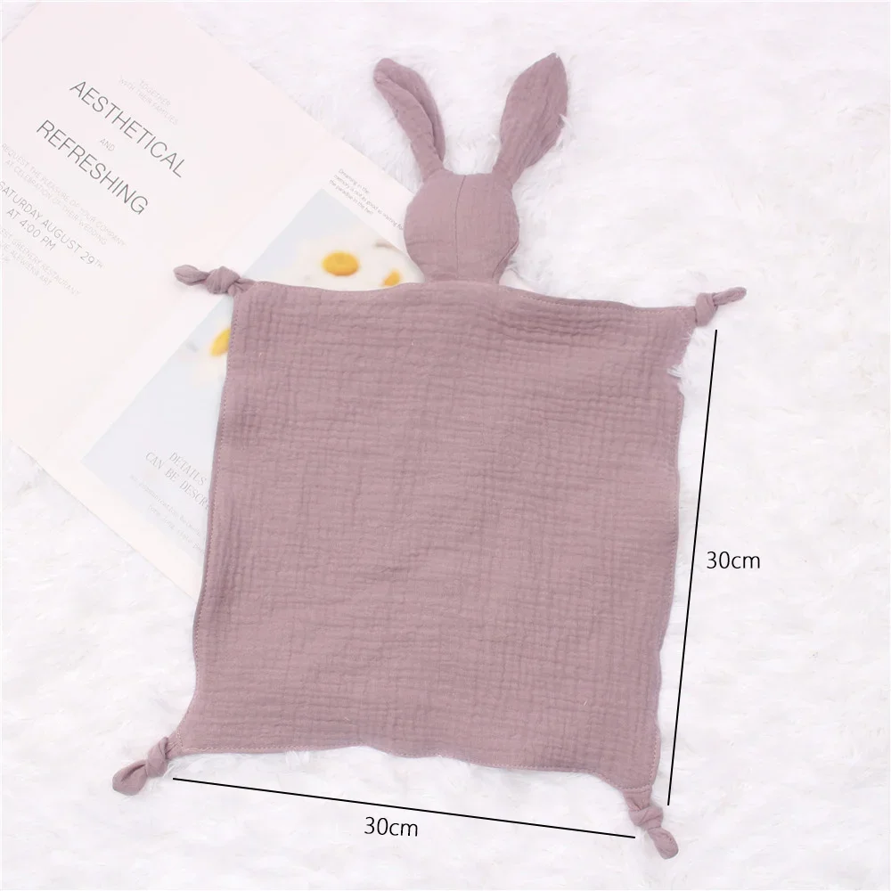 Baby Soother Appease Towel Bib Soft Animal Cat Sleeping Doll Teether Infants Soft Comfort Sleeping Nursing Cuddling Blanket Toys