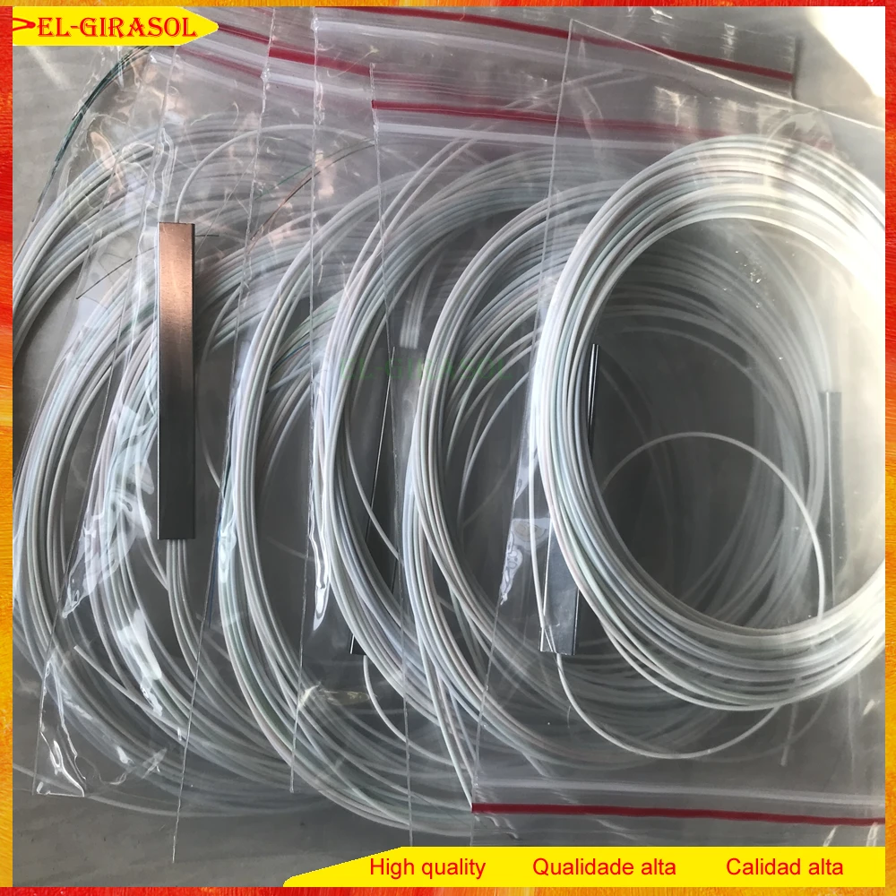 Original 10pcs/lot 1x2 1x4 1x8 1x16 fiber optic PLC splitter without connector cable 0.9mmMini Blockless 2 4 Ports