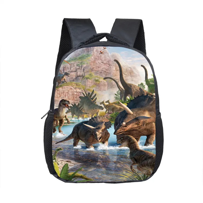 School Bag 12 Inch Animals Dinosaur Backpacks Dinos Children School Bags Baby Toddler Bag Boys Backpack for Kids Kindergarten Bags Gift