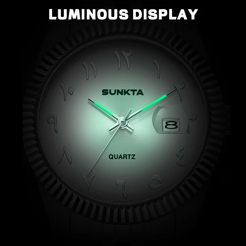 SUNKTA New Women's Bracelet Watch Simple Fashion Waterproof Luminous Wrist Watches For Women Outdoor Sports Quartz Watch Femme