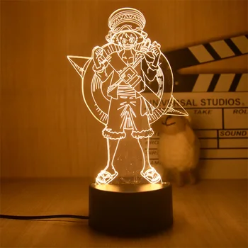 Lampe LED One Piece Luffy Veilleuse 3D 25