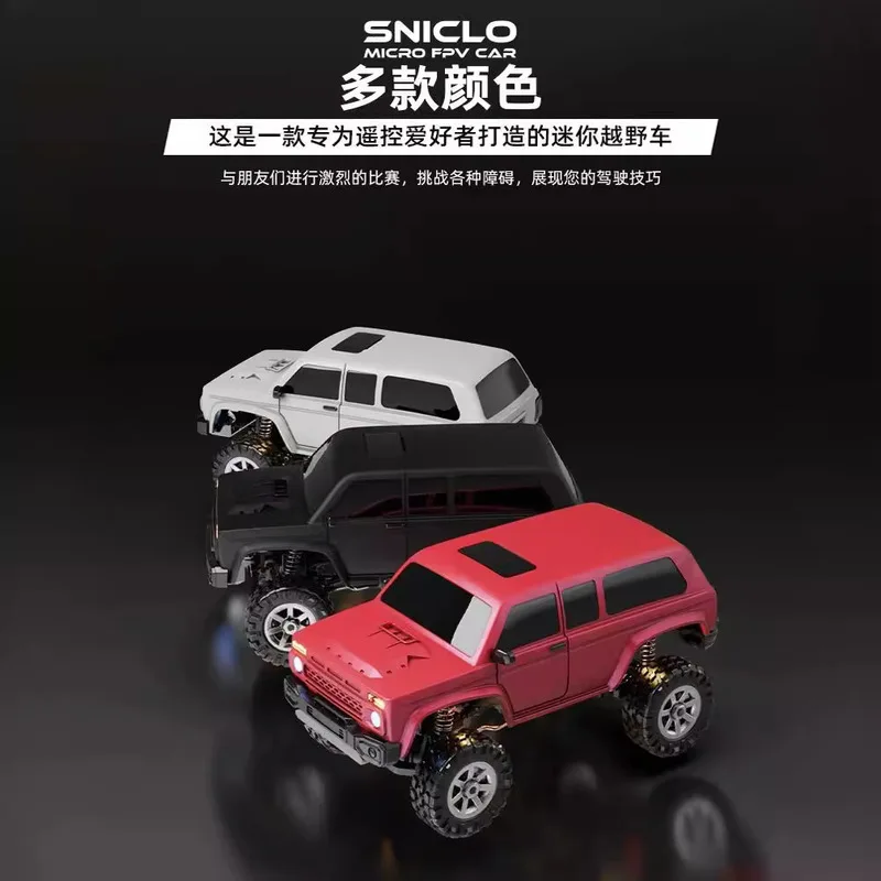 Sniclo Mini Simulation Climbing Fpv Remote Control Car Rc 4wd Birthday Desktop Toy Off Road Vehicle Enano Birthday Gift Toy Gift 2