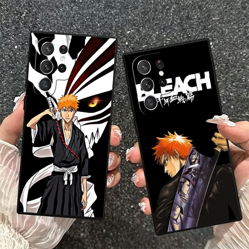Bleach Kurosaki Ichigo Soft Black Phone Case Cover
