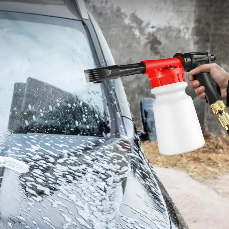 Foam Cannon for Hose Garden Foaming Sprayer 1L Handheld Pressurized Soap Foam Cannon Garden Hose Washer Accessories for Men 5