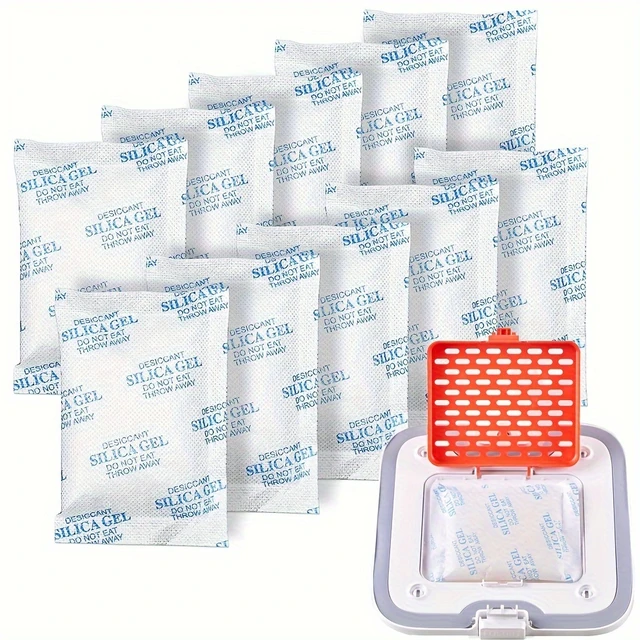 Silica Gel Packs 100 Packets 2 Gram Desiccant Moisture Absorber Oil