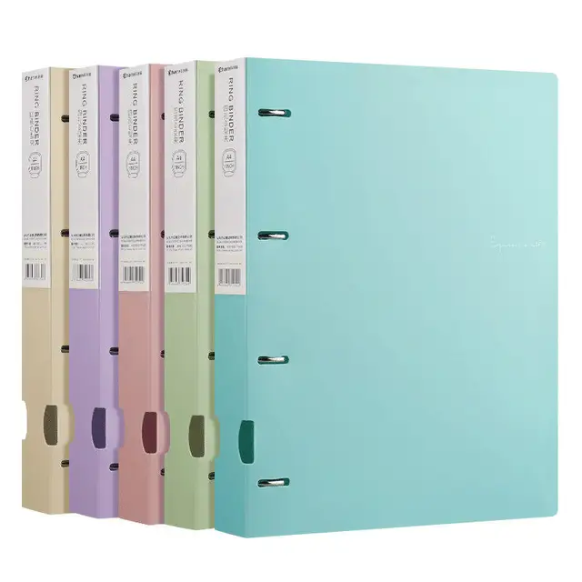 Detachable A4 4 Hole Ring Binder Exam Paper Storage Book for School Office Document Organization Office School Supplies 1