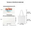New York Fashionable Women Shoulder Bags Canvas Lady Tote Handbag Large Capacity Shopping Bag Reusable Casual Girl Handbags Gift 4