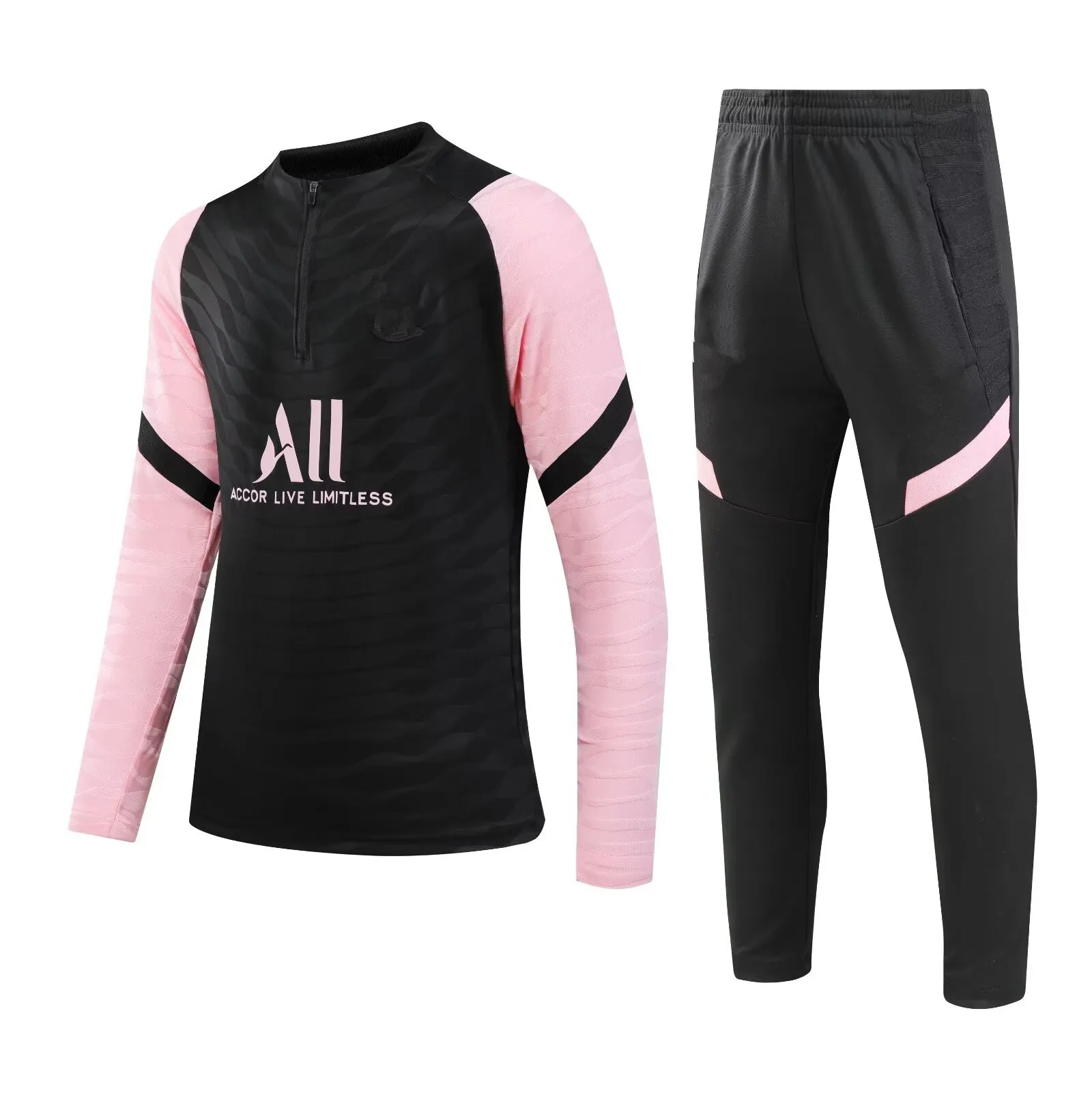 children's clothing boy girl Colors PG Fans Sportswear Half Zipper Jacket  Training wear games Football  Tracksuit  Kids Kit