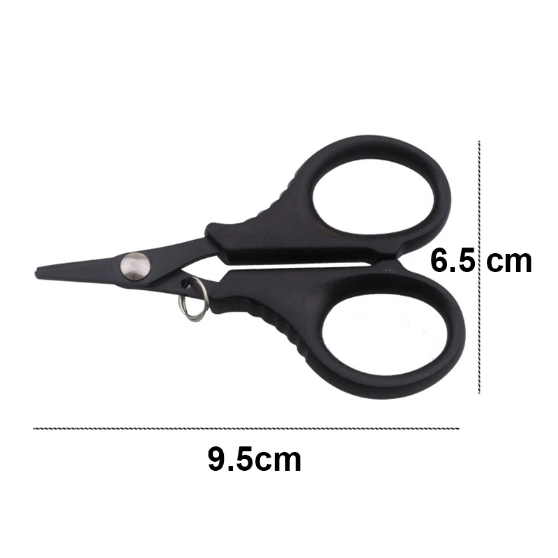 Stainless Steel Fishing Scissor Multifunction Cut PE Line Braid Line Cutter  With Lanyard Clasp Fishing Tackle Tool Accessories