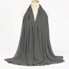 Foulard Hijab en mousseline de soie pour Femme, voile musulman ramadan ,hijab femme musulman,foulard musulmane pour femme, foulard mousseline en Jersey doux de haute qualité hijab islam voile femme musulman,70*180cm