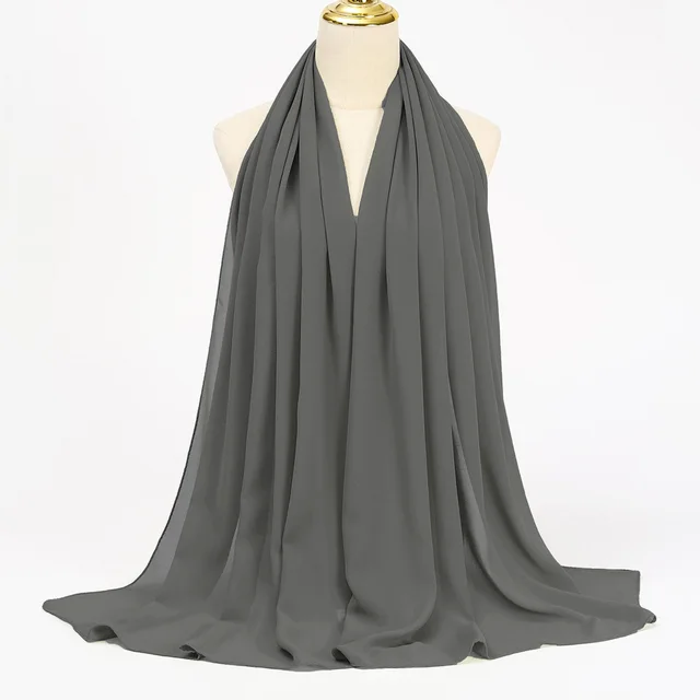 Foulard Hijab en mousseline de soie pour Femme, voile musulman ramadan ,hijab femme musulman,foulard musulmane pour femme, foulard mousseline en Jersey doux de haute qualité hijab islam voile femme musulman,70*180cm