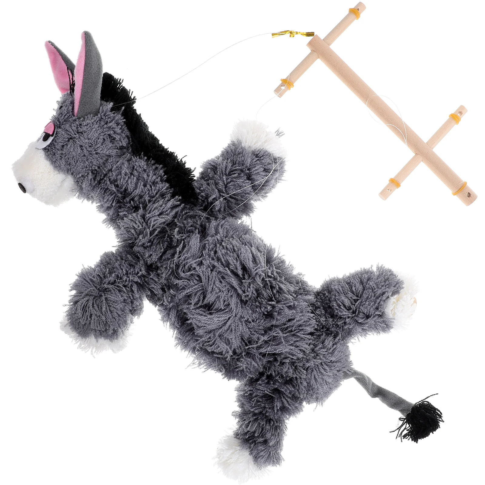 

Puppetry Donkey Marionette Child Parent-child Stuffed Animals Unique Puppets Plush Pine Marionettes