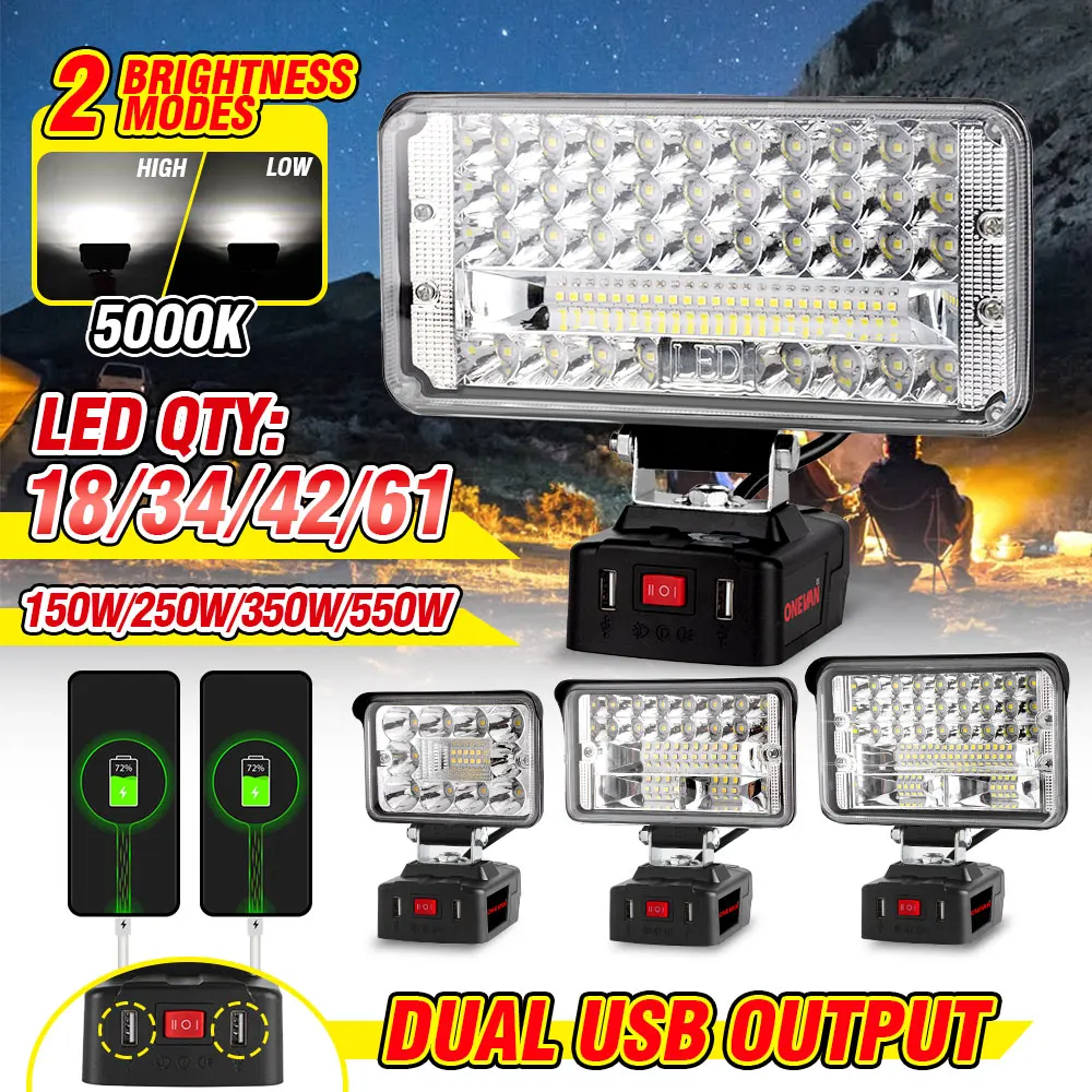 Led Worklight For Makita 18V li-ion batttery