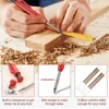 Solid Carpenter Pencil With Refill Lead And Built-in Sharpener For Deep Hole Mechanical Pencil Scribing Marking Woodworking Tool 3