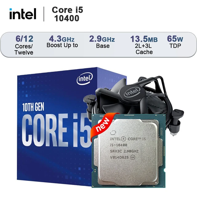 Intel Core i5-10400 - Core i5 10th Gen, 6-Core, 2,9 GHz, LGA 1200, 65W,  Intel UHD Graphics 630 Desktop - AliExpress