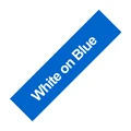 White on Blue