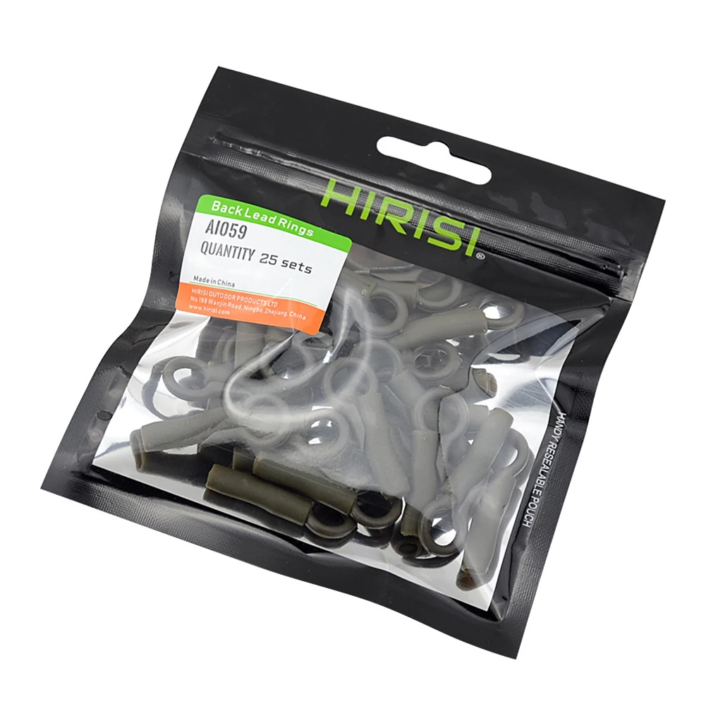 

20pcs/pack Carp Fishing Accessorie 35mm Fishing Rubber Back Lead Clip With Sleeve Safety Carp Fish Tackle Connector Pesca Tools