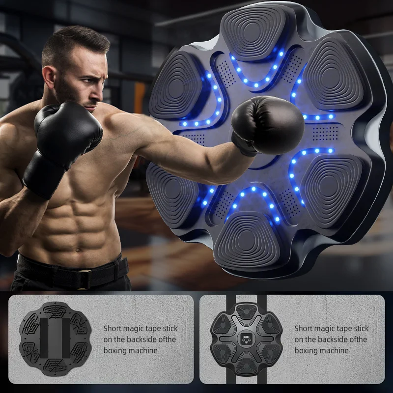 Upgraded Wall Mounted Music Boxing Machine Electronic Smart Boxing Home Training Equipment Smart Game For Adults