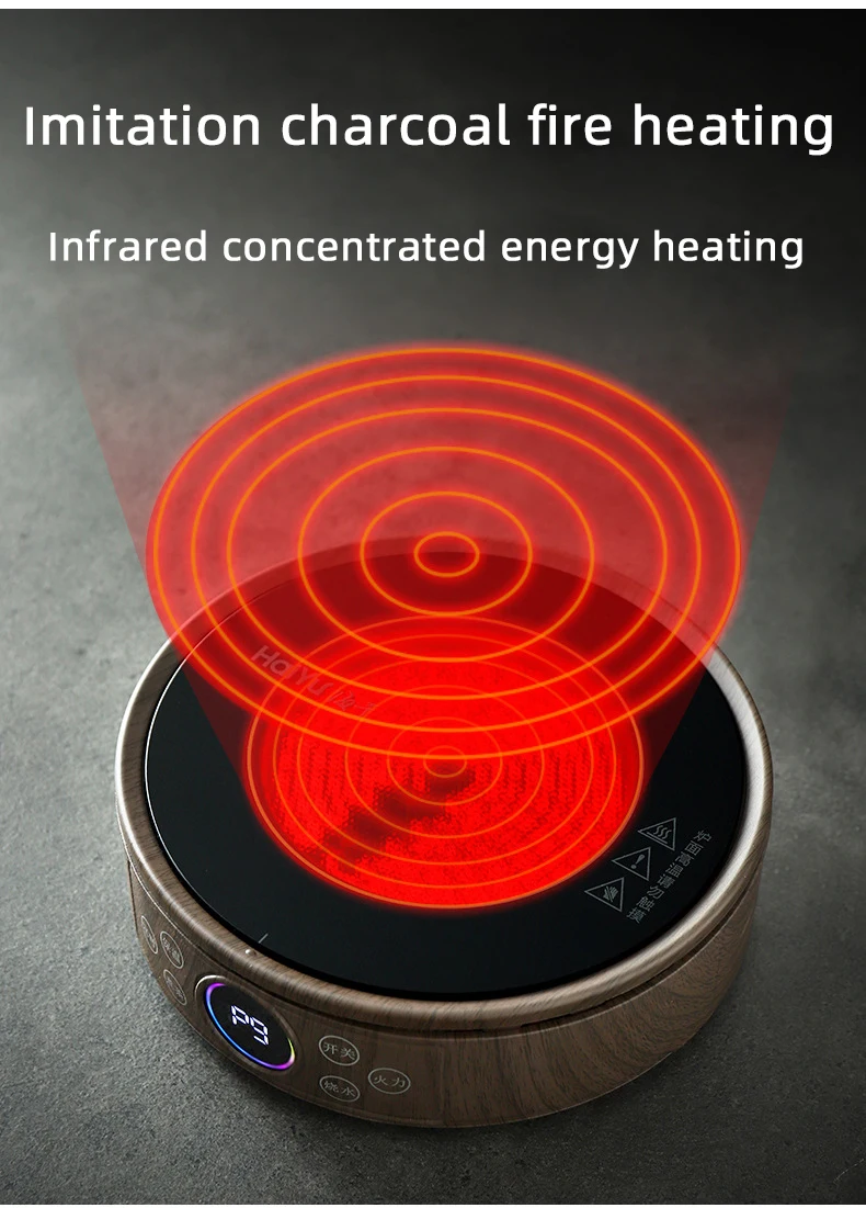 Description Picture 3 of item1500W Electric Ceramic Stove Tea Maker Electric Hot Plate Heater Stove Heating Furnace Tea Stove Household Water Boiler 220V