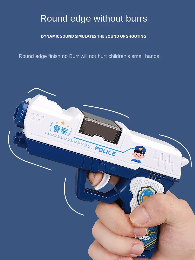 Children's Toy Gun Projection Music for Children and Kids Hand Grab Baby Small Pistol Police Electric Gun Boy Gun Toy