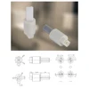 2pc Toilet S-eat Rotary Damper Hydraulic Soft Close Rotary Damper Hinge Toilet Lid Hinges Toilet Cover Mounting Fixing Connector 6