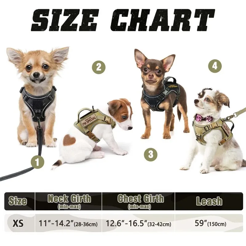 Tactical Small Dog Harness Vest 2