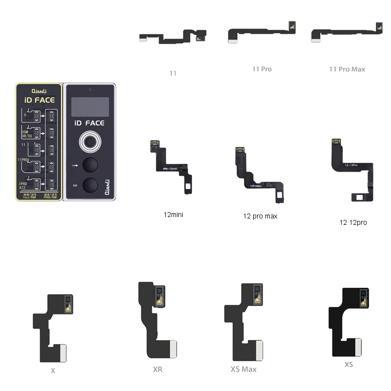 

Qianli ID Face Dot Matrix Projector Detector Programmer for Phone X-12Promax 3in1 Chip Data Read Write Check Repair Tool