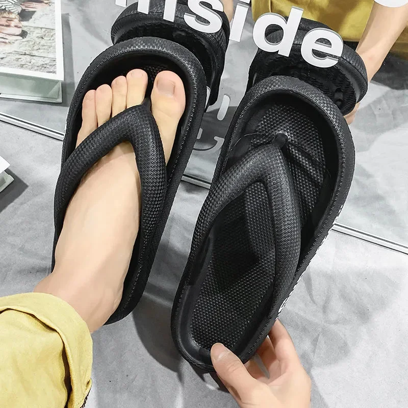 Summer Men's Flip-flops Massage Granule Slippers Comfortable Beach Sandals Men Casual Shoes Platform Flip Flops Bathroom Shoes - 5