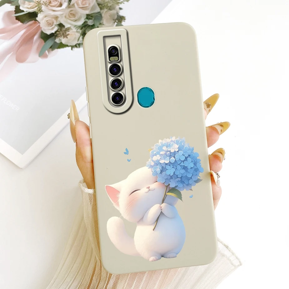 Cute Cat Panda Cartoon Soft Silicone Case Cover