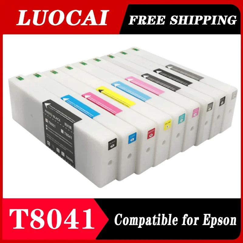 

NEW T8041 For European Version T8041-T8049 Compatible Ink Cartridge Filled With Ink For Epson SureColor P6000 P7000 P8000 P9000