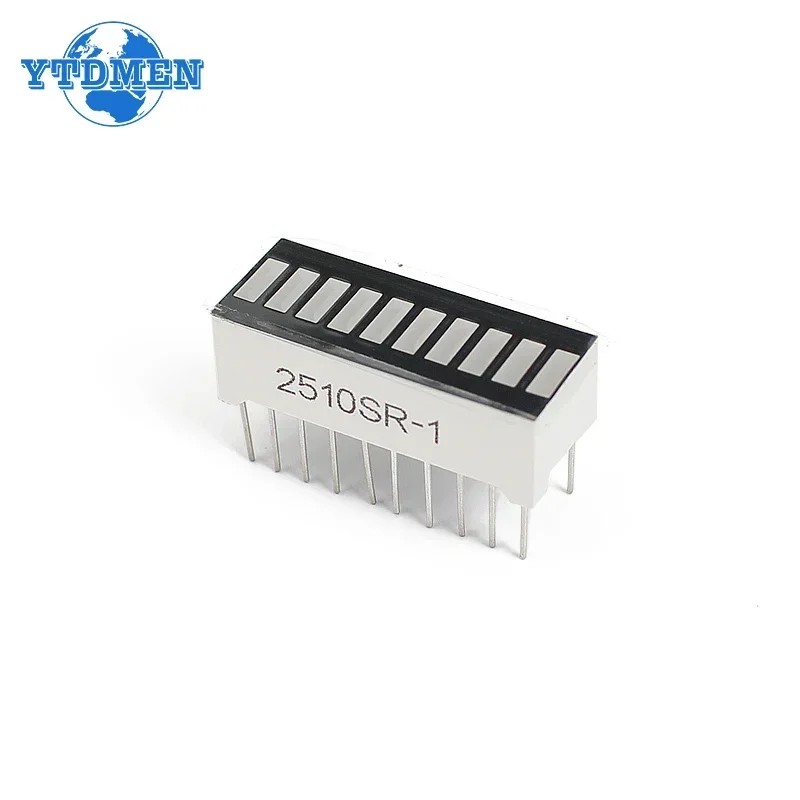 LED Digital Tube Display 5/10pcs 10-segment Light Bar LED Display Module Bar Graph Ultra Bright Red/Green/Blue/yellow-green LED Digital Tube for Arduino
