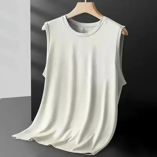 2026 Men's Ice Silk Mesh Vest Lightweight Sports Summer Wear Sleeveless T-shirt Tank Top Casual Fashion Outerwear 5 2026 Men's Ice Silk Mesh Vest Lightweight Sports Summer Wear Sleeveless T-shirt Tank Top Casual Fashion Outerwear 5