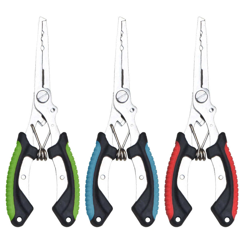 Stainless Steel Fishing Pliers Fishing Hook Remover Saltwater Resistant Braided Line Cutter Scissors Equipment