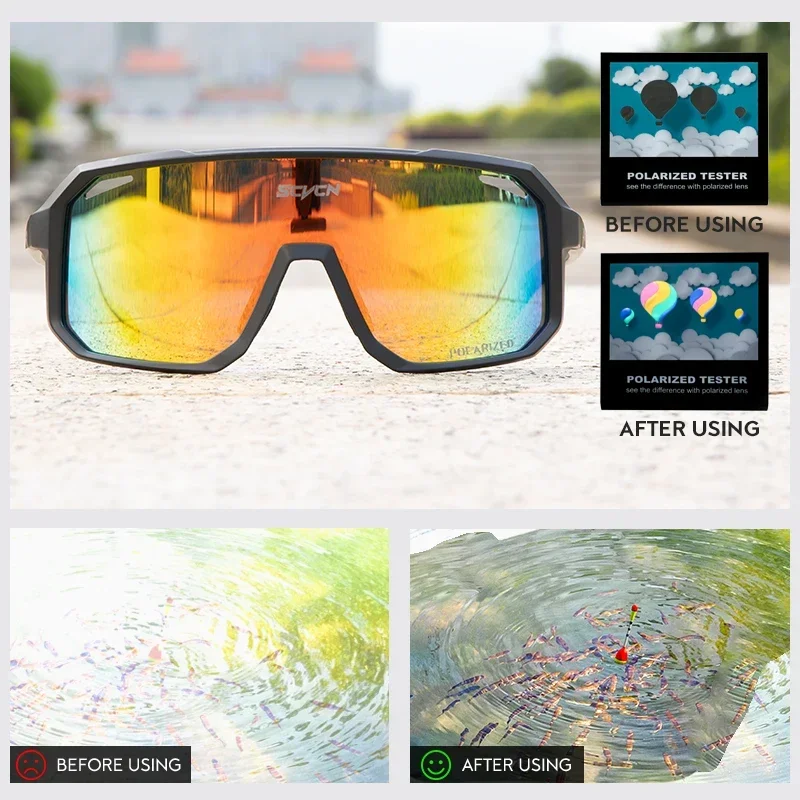 Polarized Sunglasses for Men Women Cycling Bicycle Road Mountain Bike Glasses Driving Casual Sports Hiking Glasses UV400 sun glasses