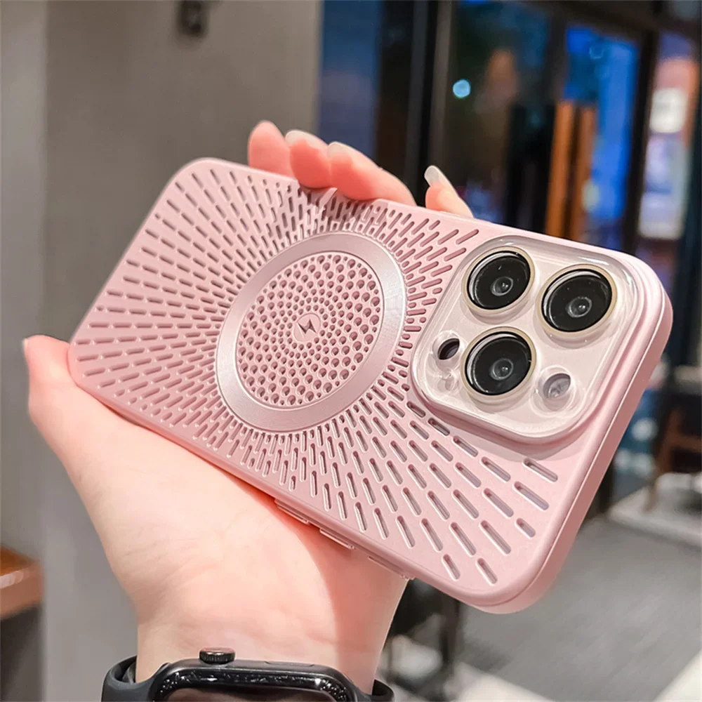 Ultra Slim Magnetic Case with Breathable Matte Finish and Wireless Charging Capability
