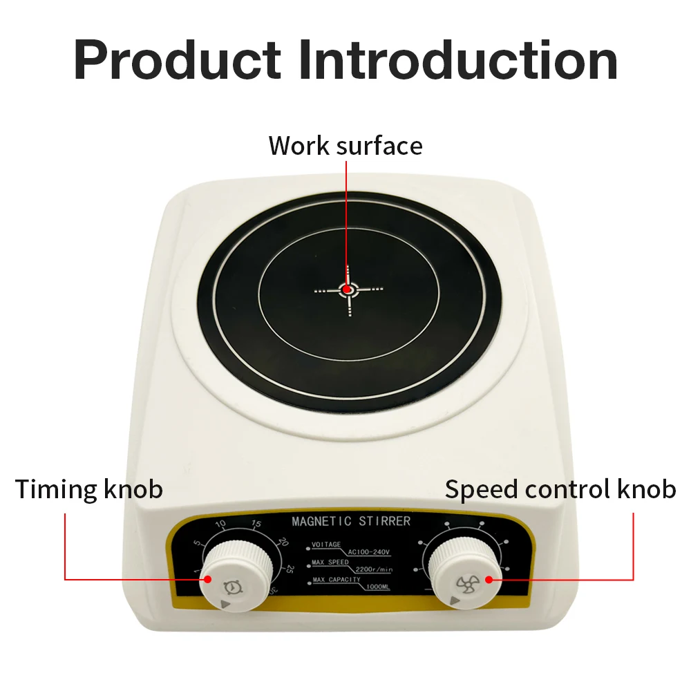 C2 Magnetic Stirrer Mini Laboratory Supplies with 10 000 rpm