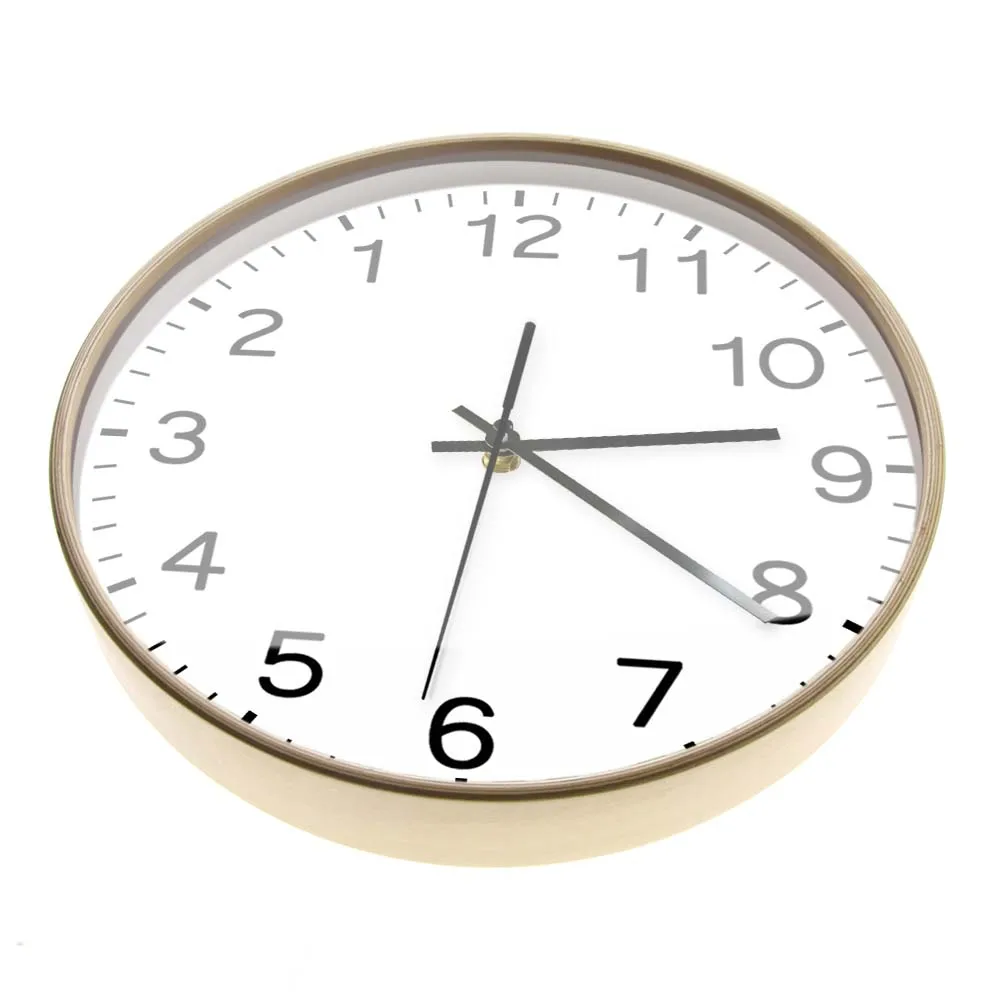 Antiorario inverso Anti orologio da parete conto alla rovescia Design semplice orologio decorazioni per la casa per soggiorno orologio da parete stampato all'indietro