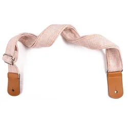Premium Adjustable Cotton Leather Strap (Beige)