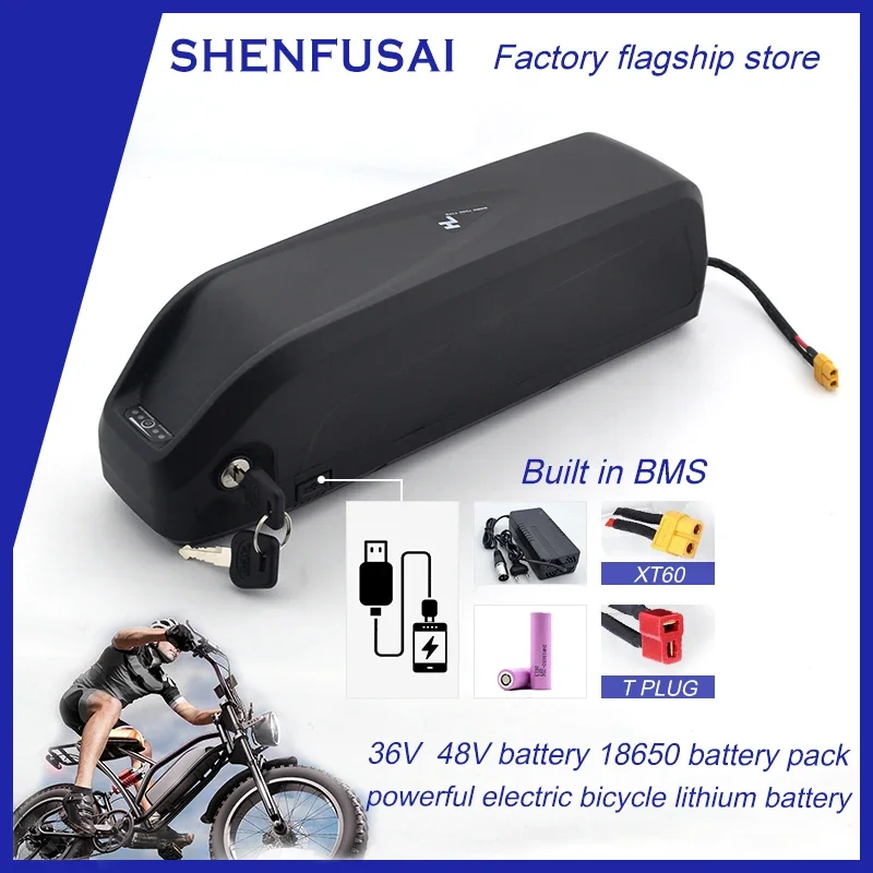 

Hailong 25A, BMS electric bicycle lithium battery, original factory batteries 48V, 36V, 1500W, 1000W, 750W, 500W, 250W engines