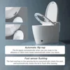 Smart Toilet for Bathrooms, Smart Bidet Auto Open/Close Lid, with Bidet Built in,Auto Dual Flush, Heated Toilet Seat 4