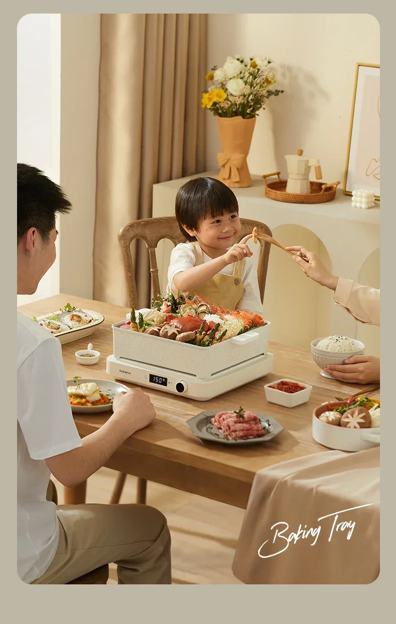 220V Multi Cooker with IH and Non-Stick Coating - Electric Steamer, Grill and Hot Pot Combo for Healthy Cooking 3