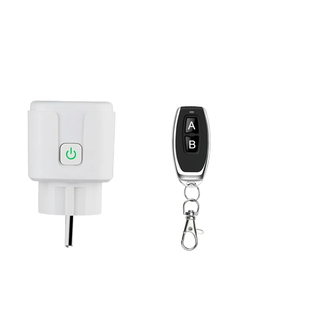 שלט רחוק חכם אלחוטי לשקע מתג 220V 4000W 15A EU FR תקע אוניברסלי ON OFF שקע חשמלי לתאורה