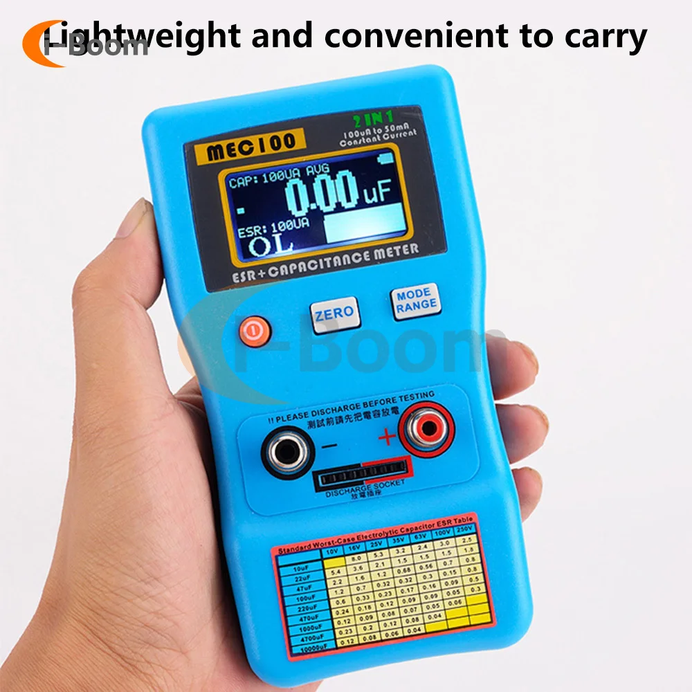 MEC-100 Multi-meter Transistor Tester LCD Diode Triode Capacitance Meter Auto Range Analyzer Resistance Capacitor Circuit Tester 3