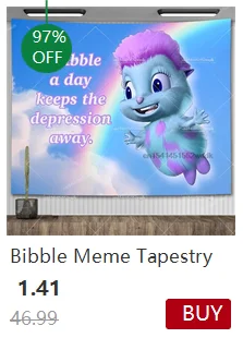 Description Picture 5 of itemFunny Bibble Happiness Tapestry Hippie Rainbow Meme Tapestry Wall Hanging Aesthetic Tapestries Yoga Mats Living Room Decoration