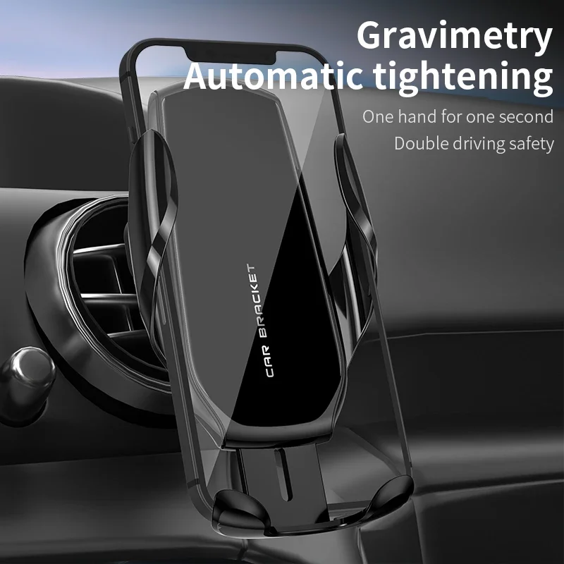 VIKEFON New Mirror Car Mobile Phone Holder Car Navigation Gravity Induction Support Clip-type Air Outlet Vehicle Bracket Mount
